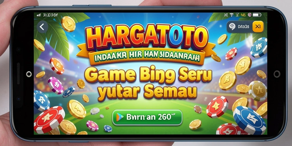 Tampilan menarik dari gameplay Bingo di HARGATOTO.