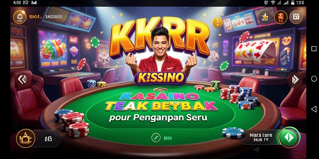 Gameplay Kasino seru di KKRP dengan berbagai pilihan permainan.