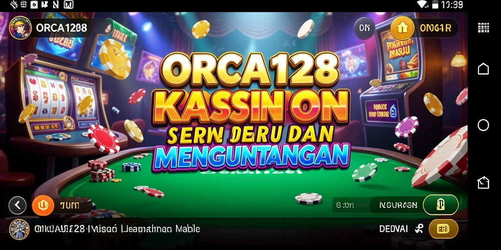 Tampilan gameplay menakjubkan dari aplikasi kasino ORCA128.