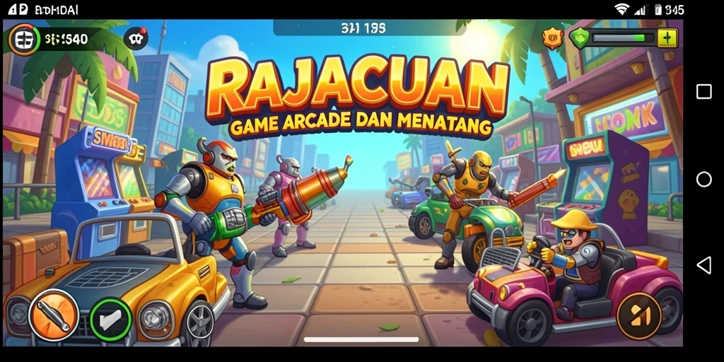 Tampilan aksi seru dalam gameplay RAJACUAN yang mendebarkan.