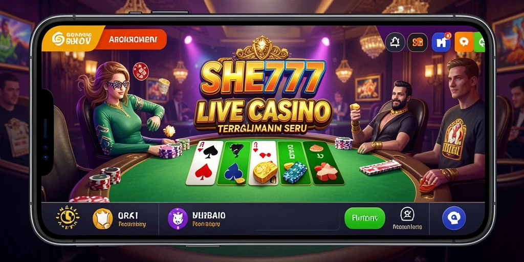 Tampilan gameplay Live Casino yang menarik dan interaktif.