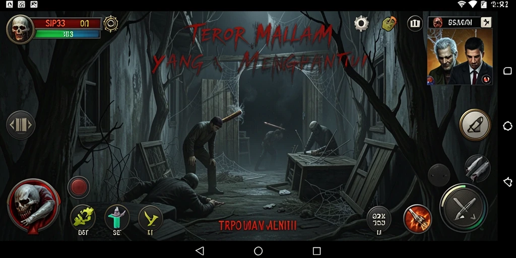 Tampilan gameplay SIP33 yang seram dan menegangkan.