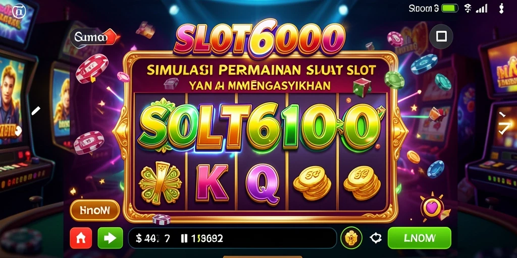 Tangkapan layar gameplay <strong>SLOT6000</strong> menunjukkan keseruan bermain slot.