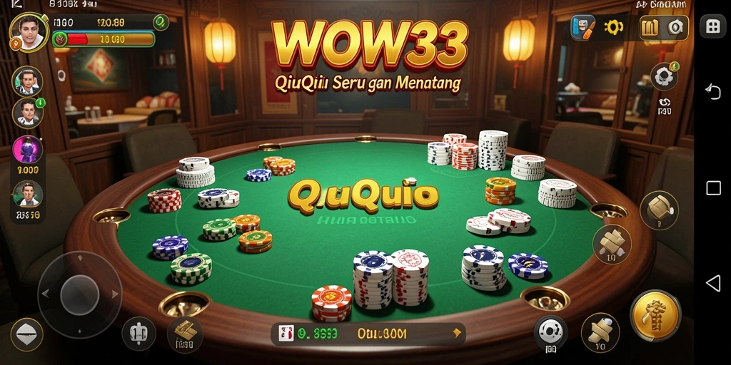 Tampilan gameplay QiuQiu yang seru dan menantang.